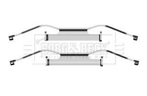 BORG & BECK priedų komplektas, diskinių stabdžių trinkelės BBK1280